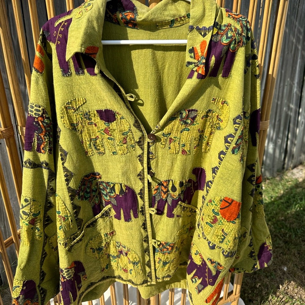 Patchwork army style jacket